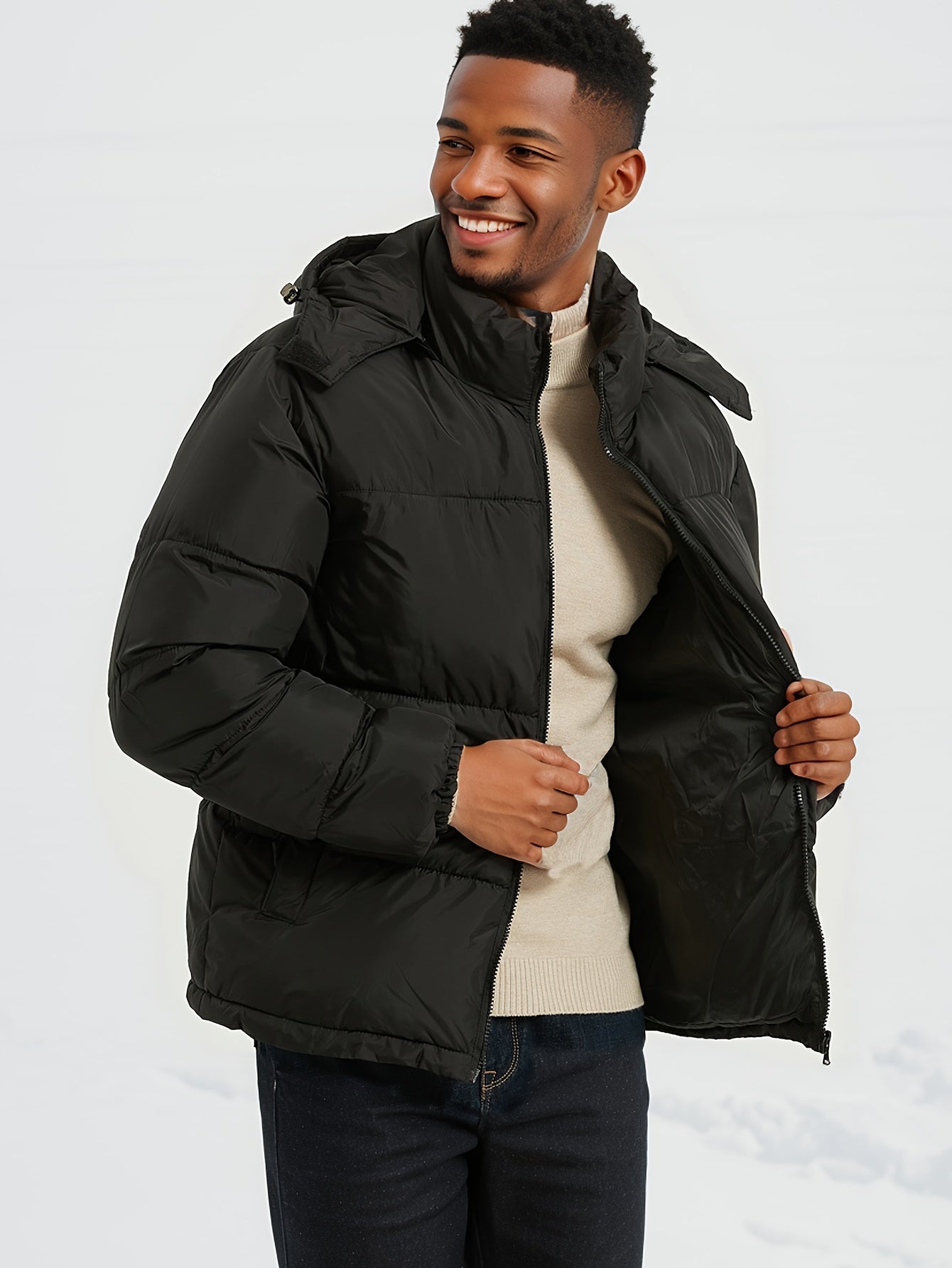 Wasserabweisend Winterjacke mit Kapuze