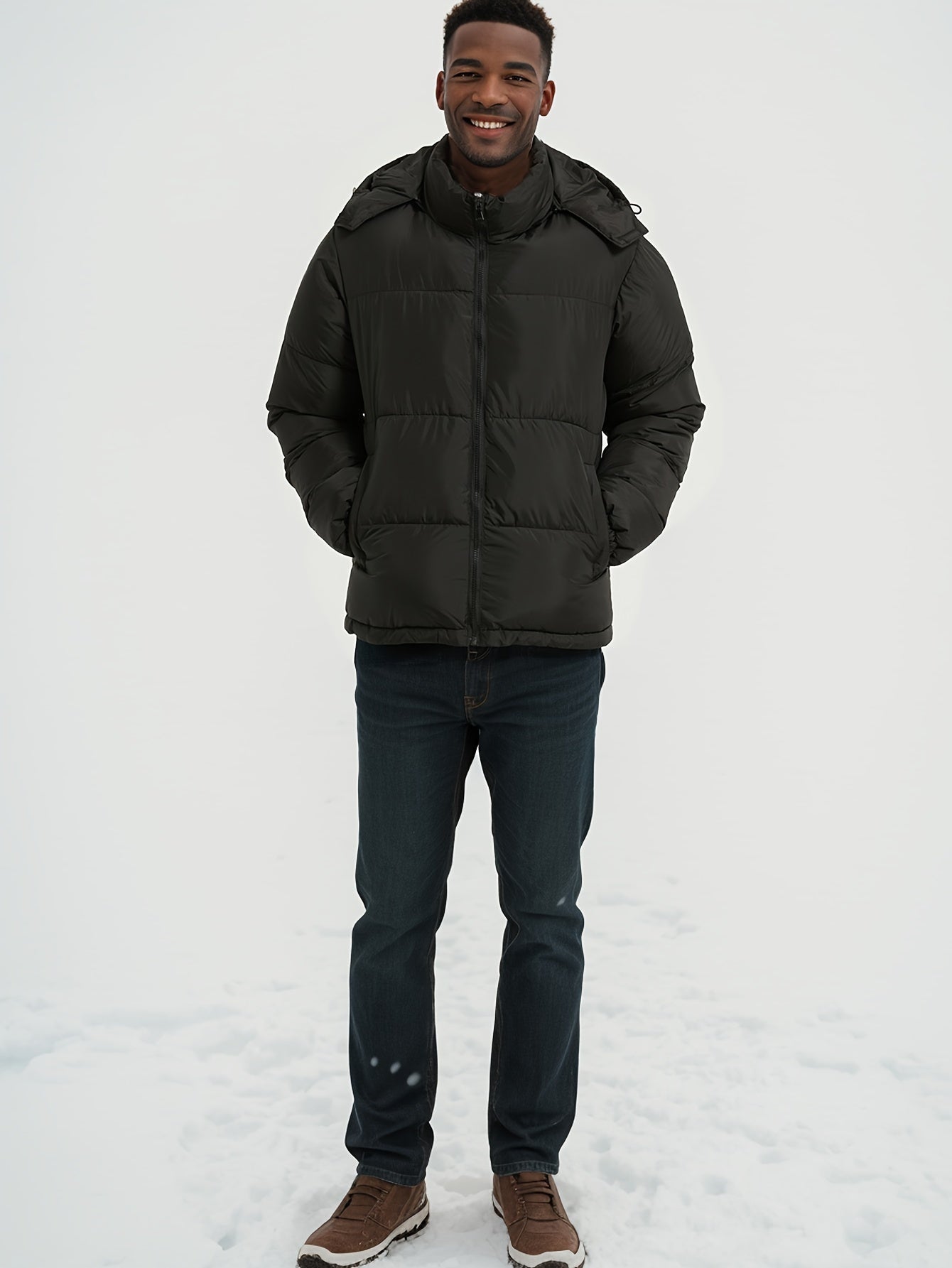 Wasserabweisend Winterjacke mit Kapuze