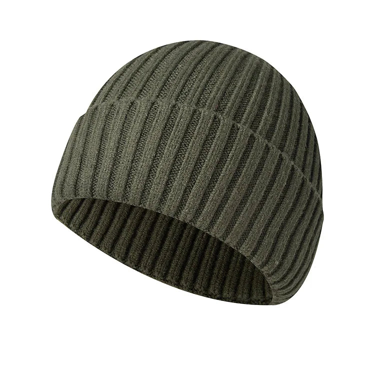 Wintermütze aus Gestricktem Stoff