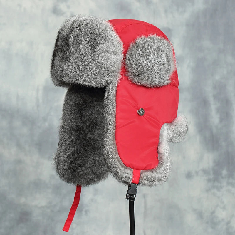 Wintermütze für Herren mit Ohrenklappen