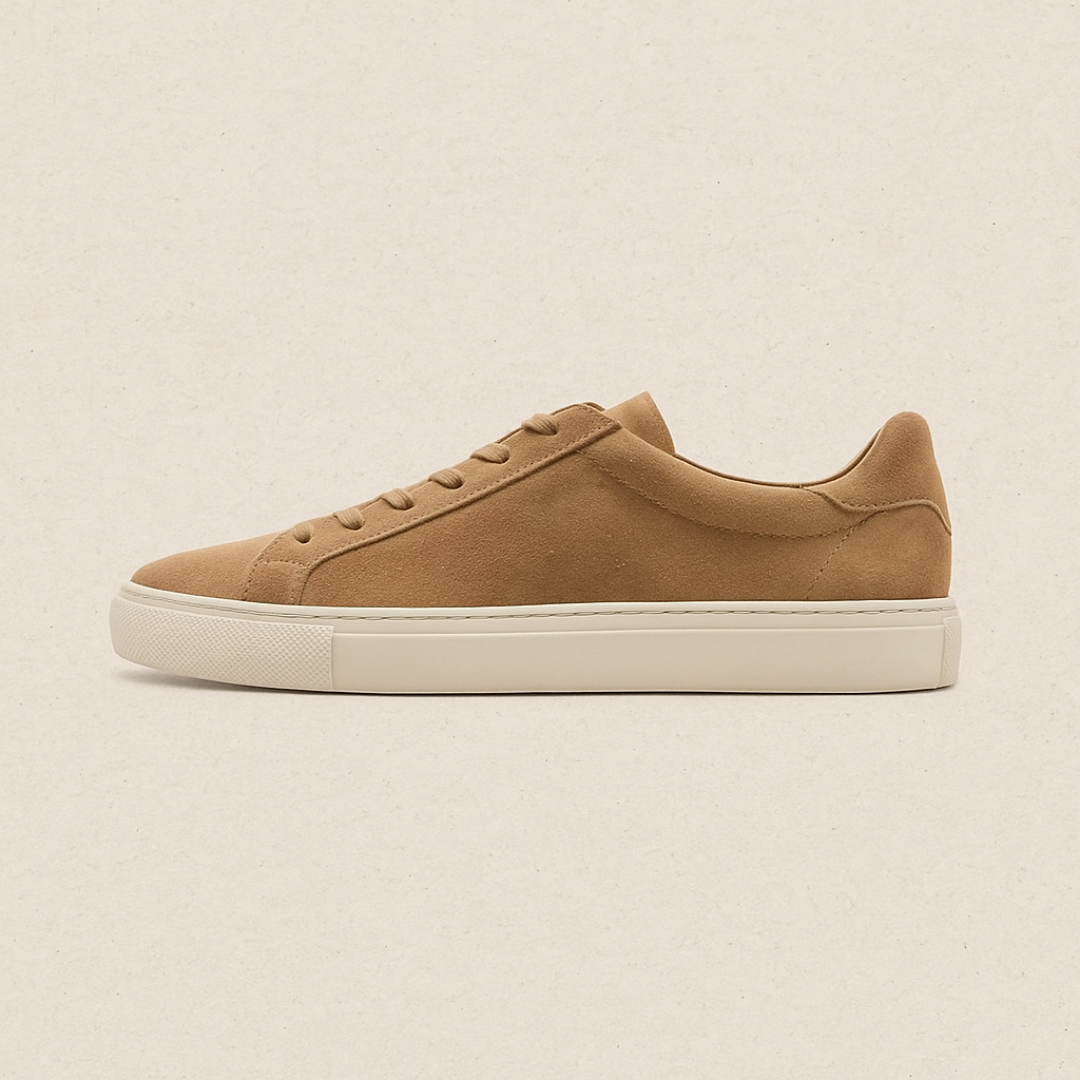 Zeitlose Leder Low-Top Sneakers