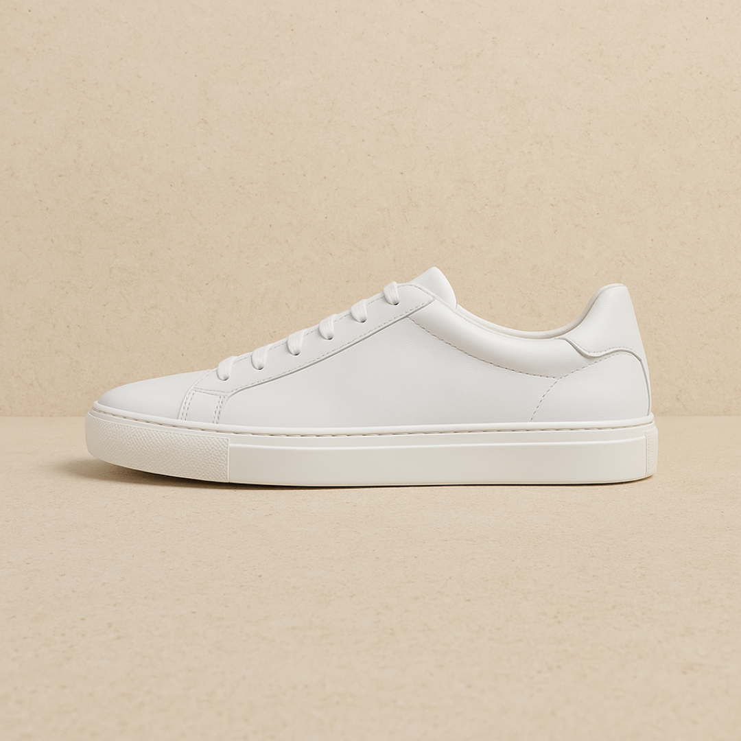 Zeitlose Leder Low-Top Sneakers
