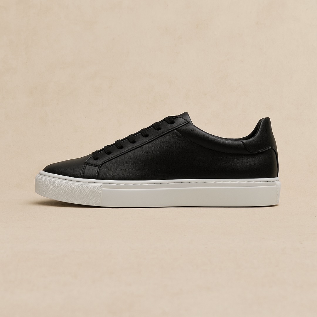 Zeitlose Leder Low-Top Sneakers