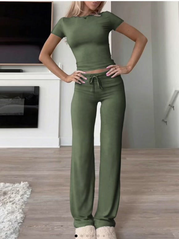 Zweiteiliges Set aus Baumwollmix für Damen