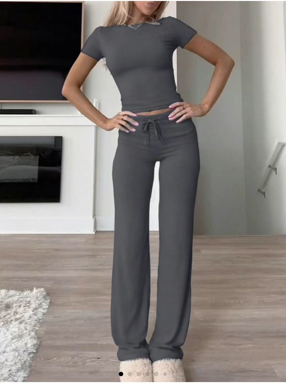 Zweiteiliges Set aus Baumwollmix für Damen