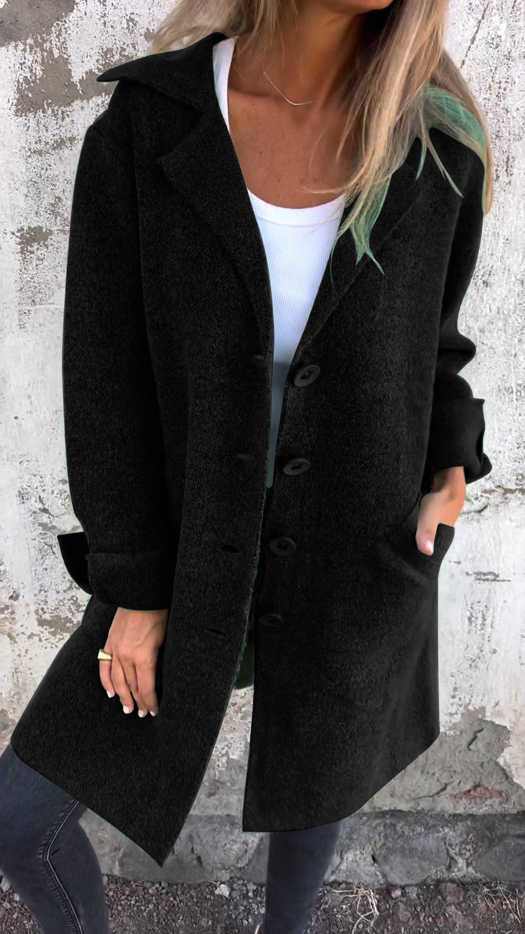 Fiona | Stile elegante cappotto lungo per donne
