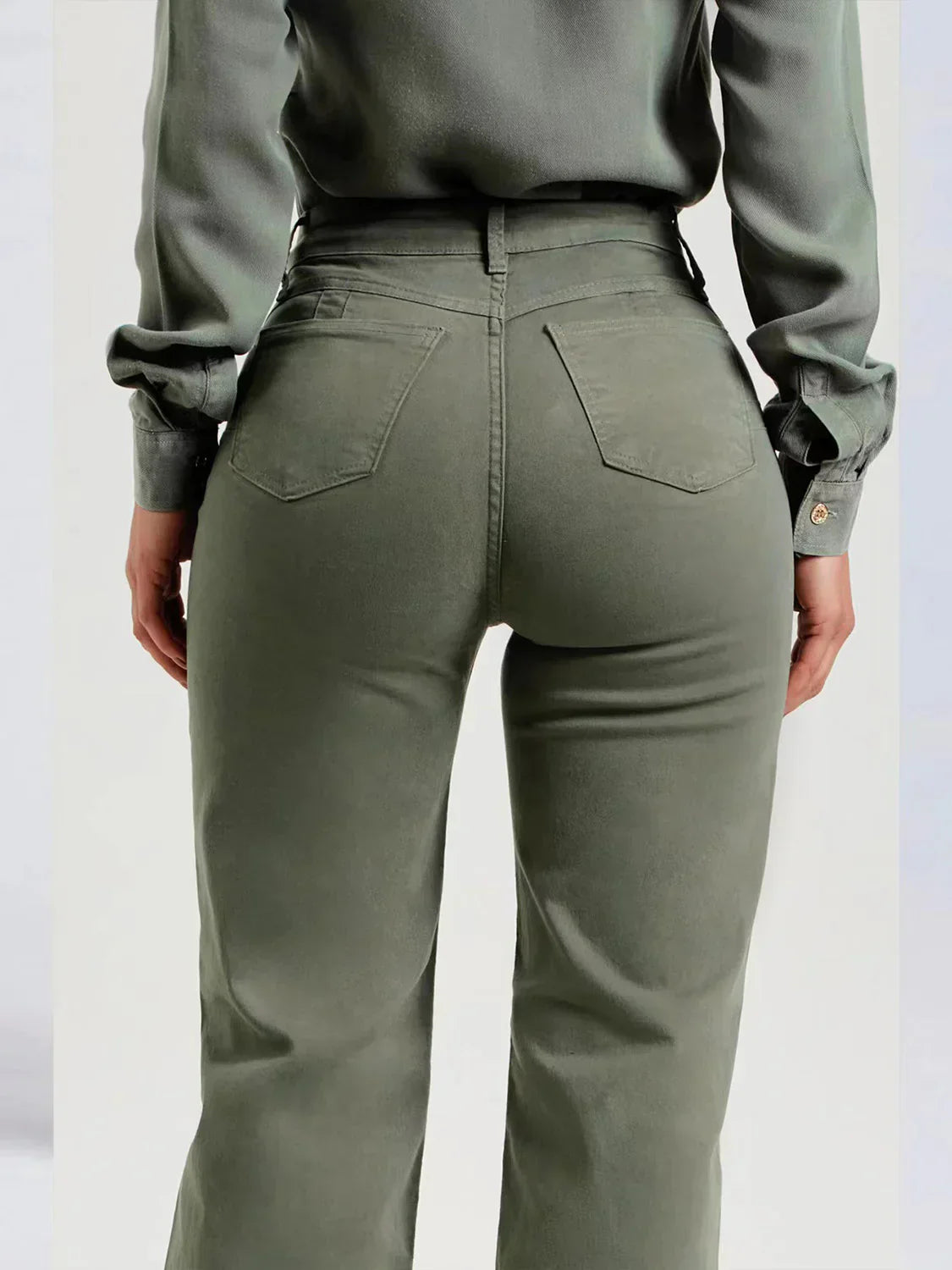Beatrix | Ausgefranste Schlaghose für Damen – Trendige Stoffhose Damen