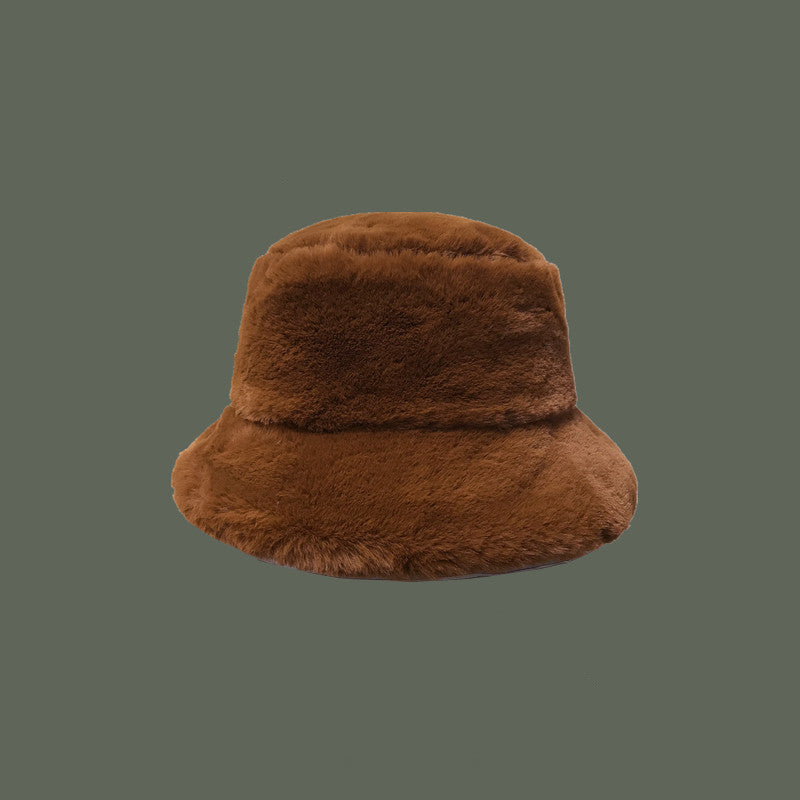 Fuskpäls Bucket-hatt
