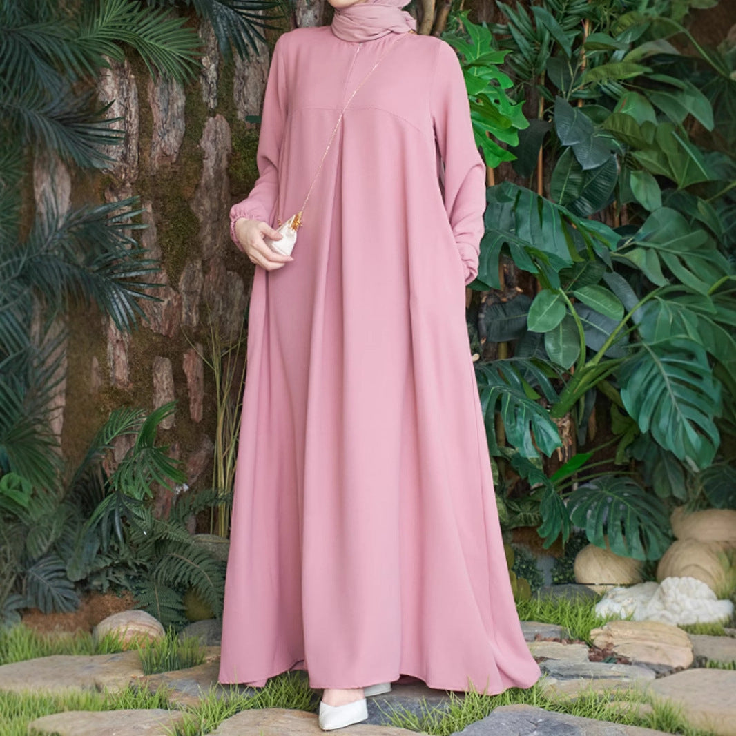 Arabisches langärmeliges, locker geschnittenes Kleid