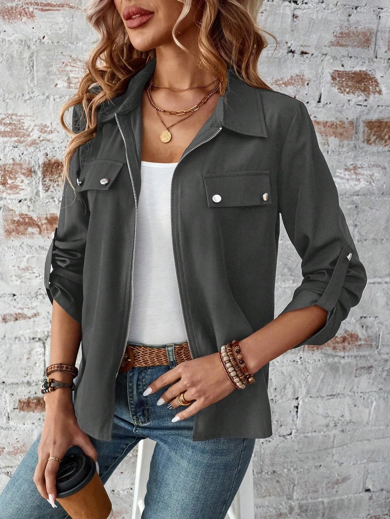 Variant image for Robyn | Stilvolle Reißverschlussjacke für Damen-26