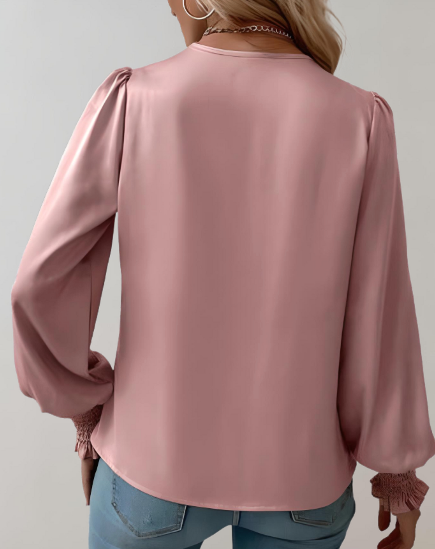 Beatrix | Elegante Bluse Damen mit V-Ausschnitt