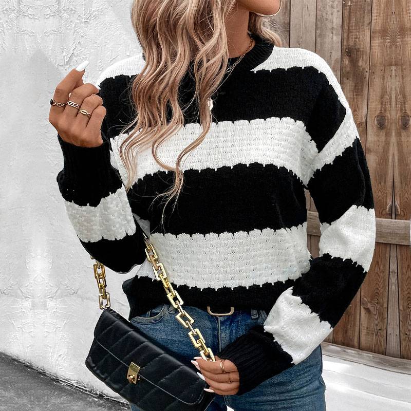 Women's striped sweater