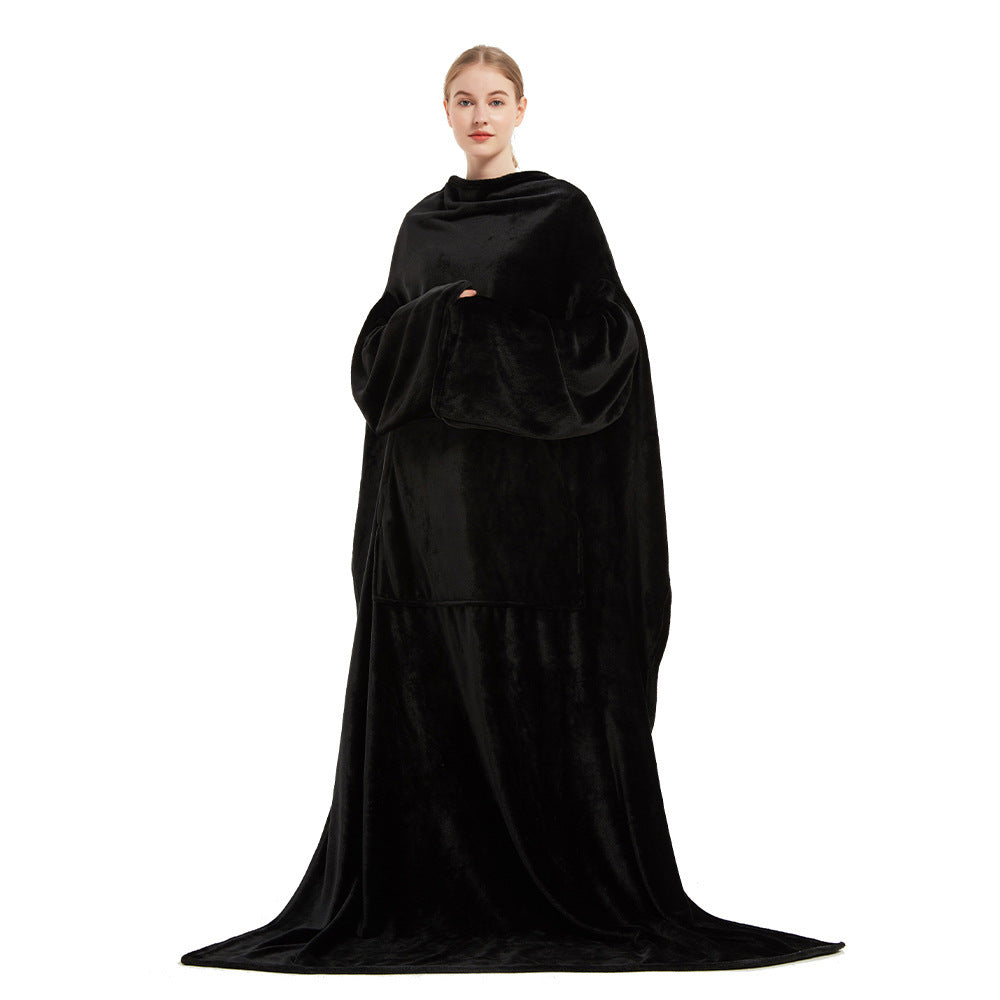Tragbare Fleecedecke mit Tasche 8