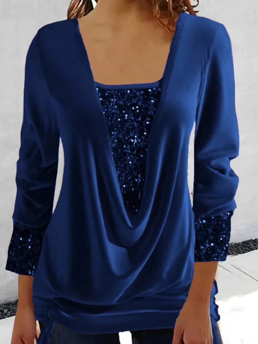 Variant image for Beatrix | Elegante Bluse Damen mit Pailletten und Glitzer-17