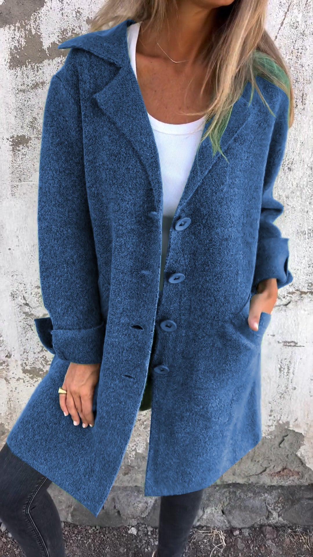 Fiona | Stile elegante cappotto lungo per donne