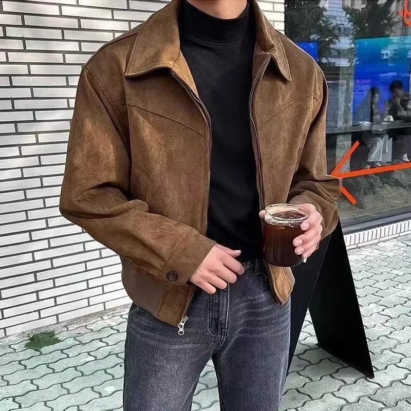 Variant image for Max | Vintage Jacke Herren mit Klassischem Kragen und Reißverschluss-6