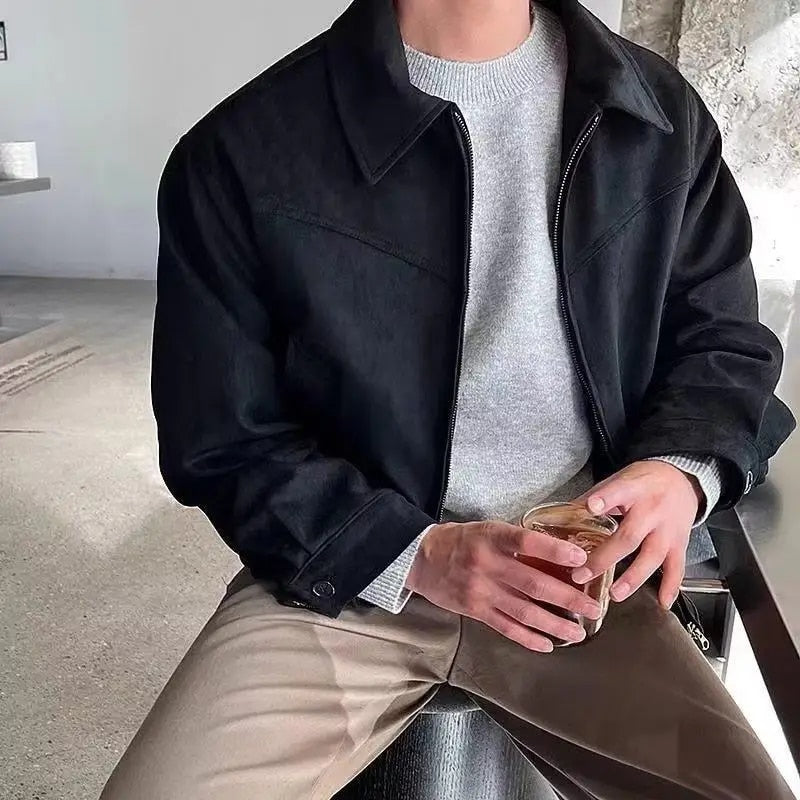 Variant image for Max | Vintage Jacke Herren mit Klassischem Kragen und Reißverschluss-1