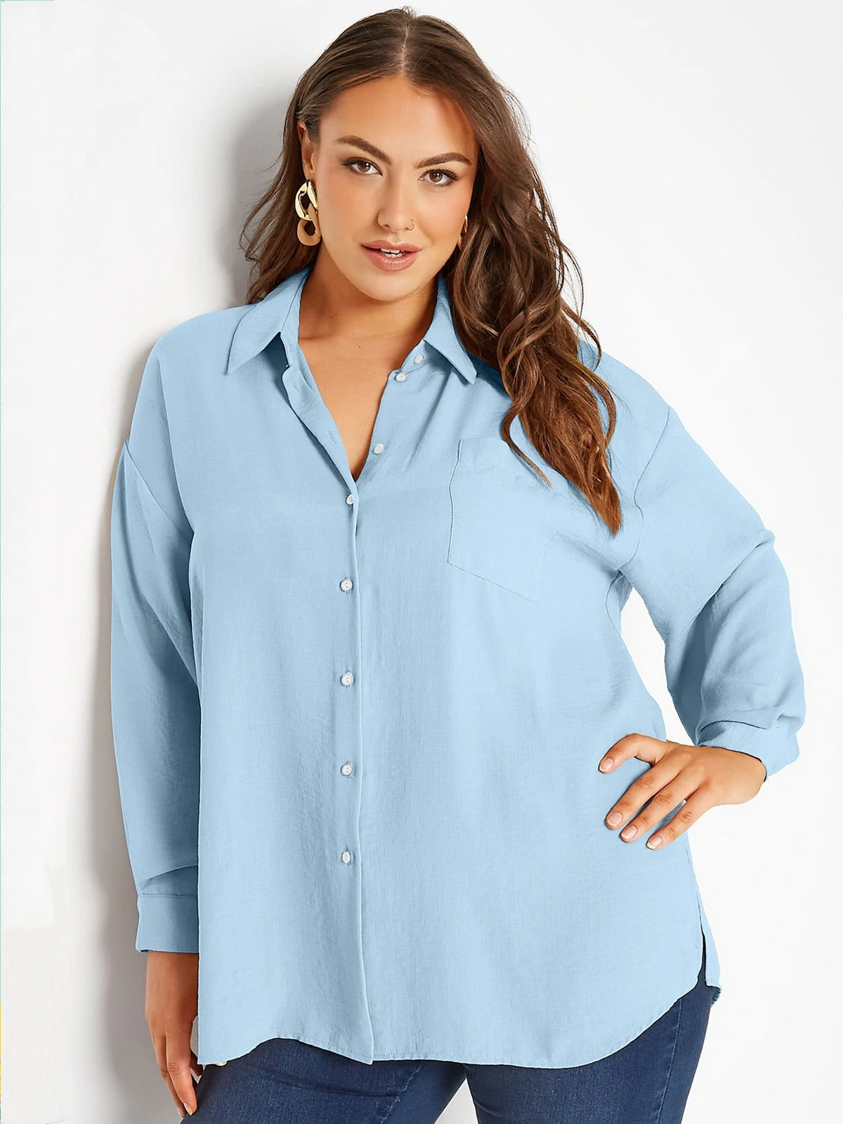 Alessia | Elegante Bluse Damen Oversize-Hemdbluse für Damen