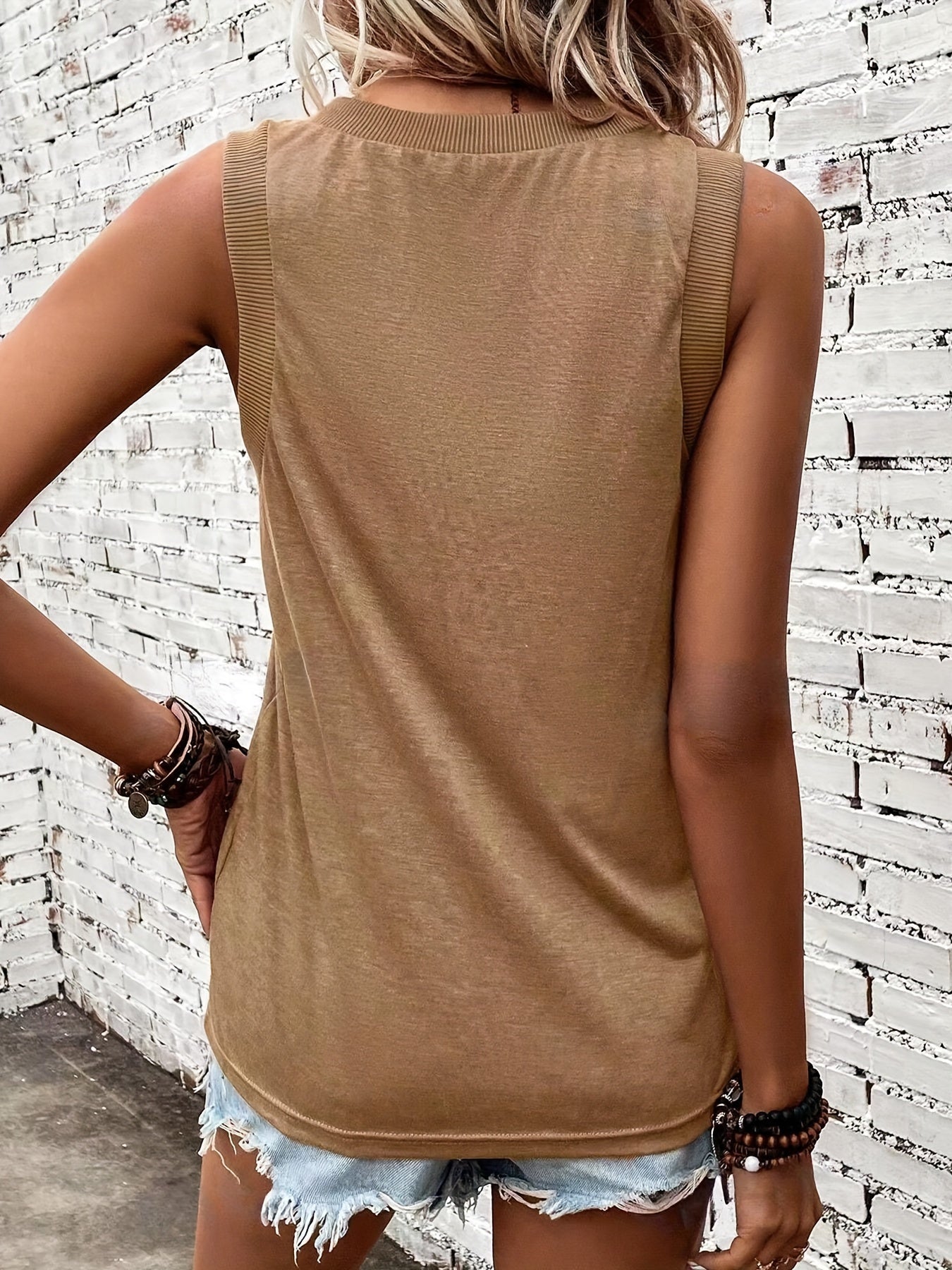 Quinty | Klassische Leinen Tanktop für Frauen