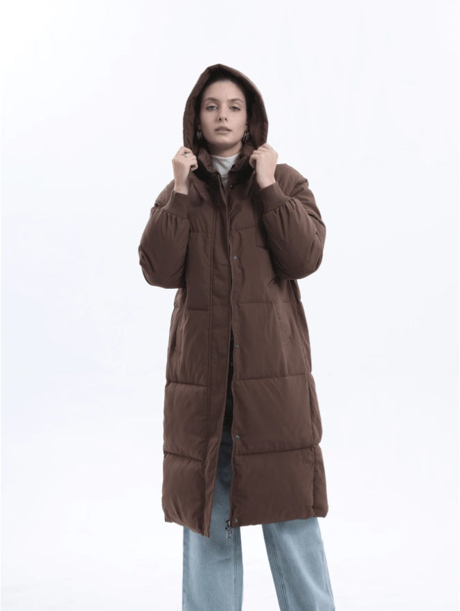 Lange Steppjacke für Damen