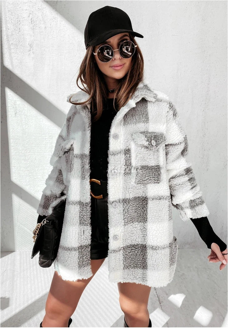 Warme Holzfällerjacke für Damen