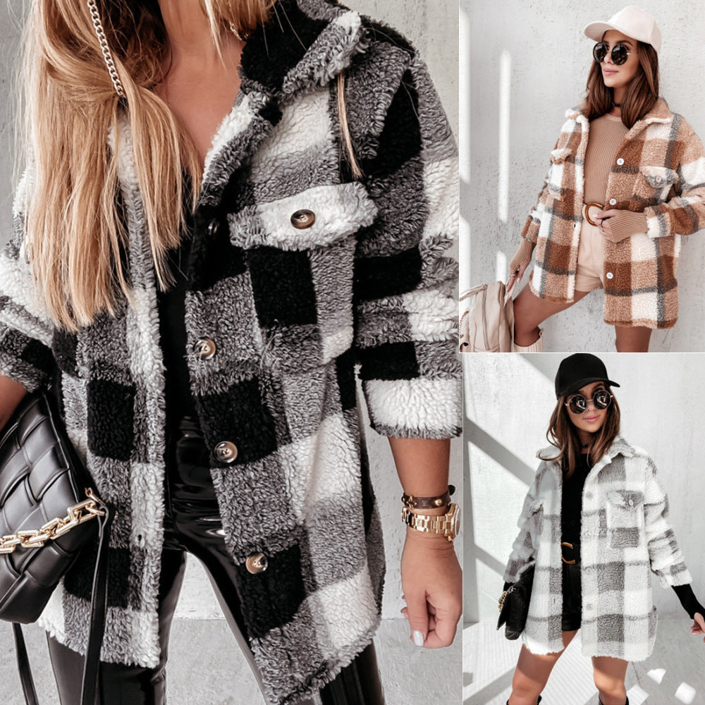 Warme Holzfällerjacke für Damen