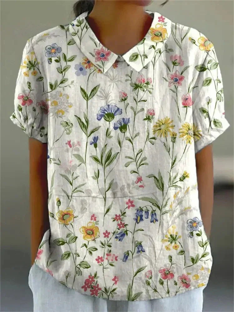Flora | Damen Bluse mit Blumendruck für Frauen