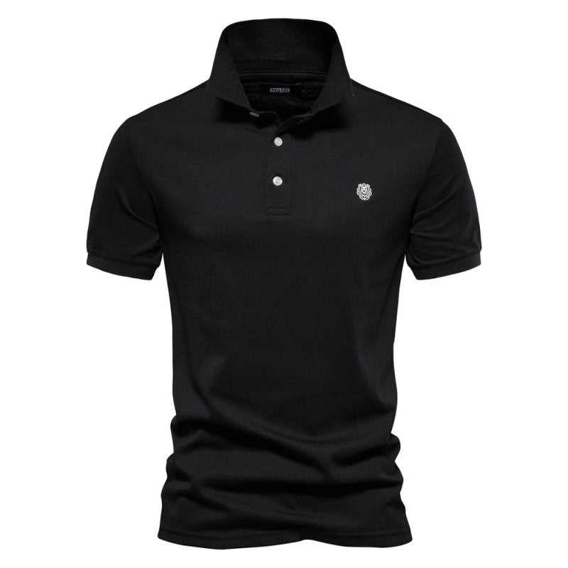 Variant image for Georg | Herren Langarm Poloshirt in Klassischem Design-1
