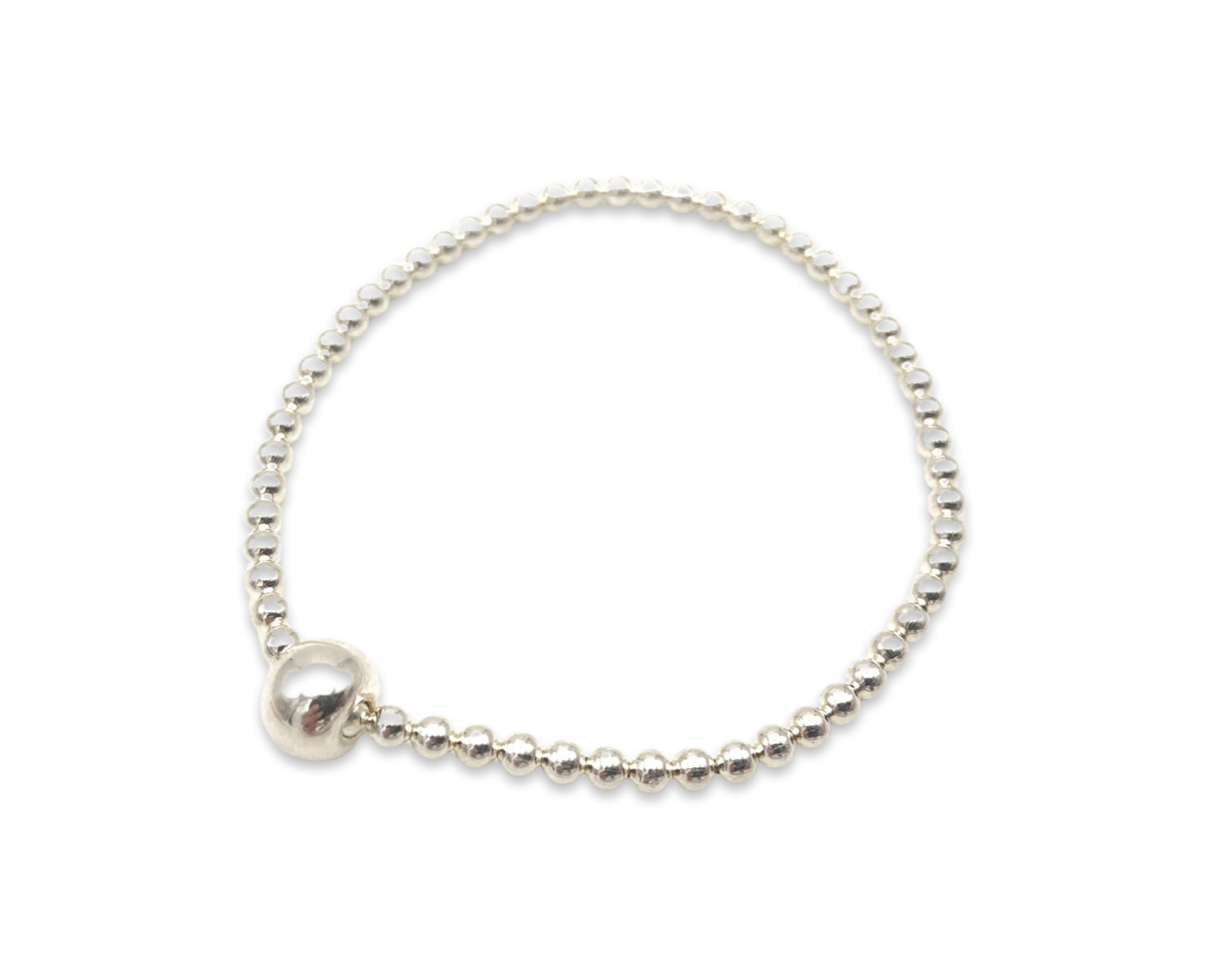 Beatrix | Bracciale donna con design a sfere in argento/rosa oro