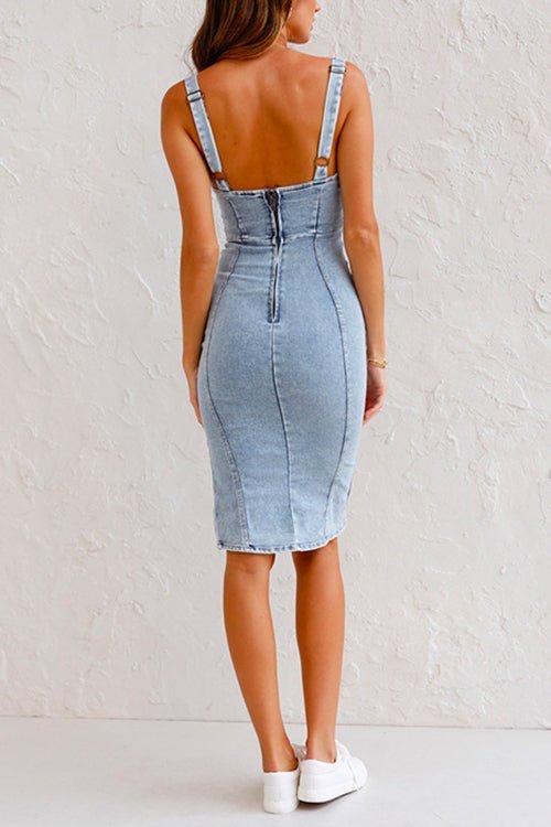 Fiona | Damen Jeanskleid
