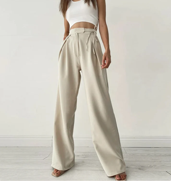 Clara | Elegante High-Waist Palazzo Hosen für Damen