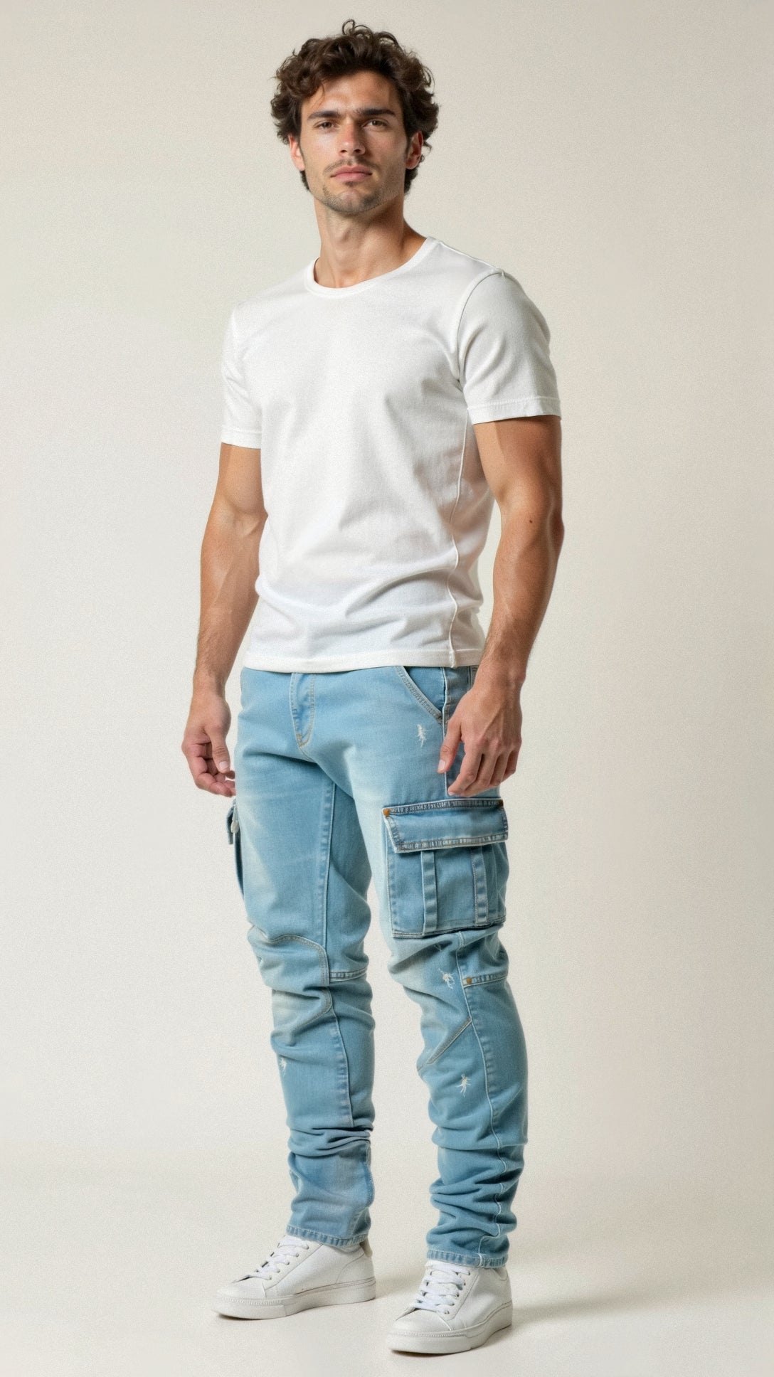 Cezar | Klassisches Cargo-Jeans für Männer