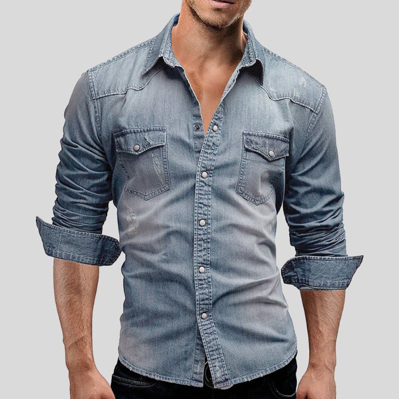 Auden | Klassische Denim-Hemd für Männer