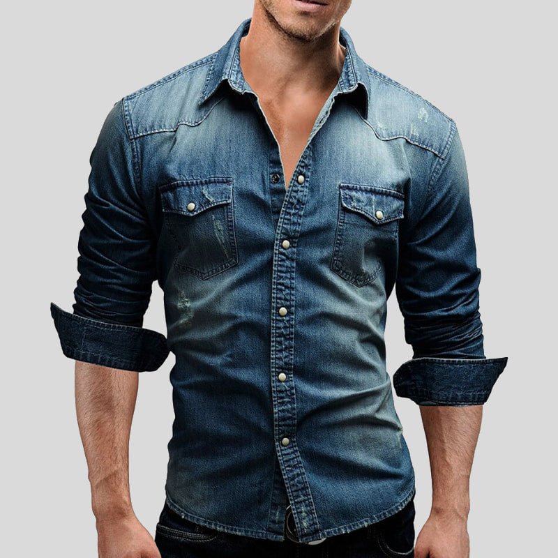 Auden | Klassische Denim-Hemd für Männer