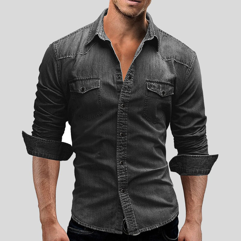 Auden | Klassische Denim-Hemd für Männer