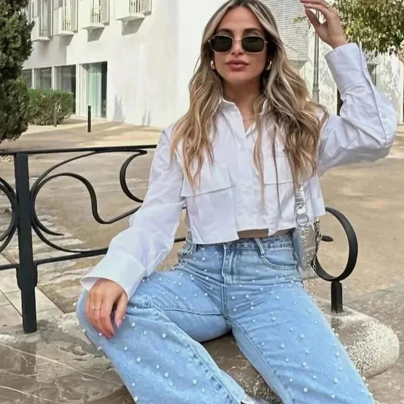 Arttu | Comfortable Cropped Shirt for Women