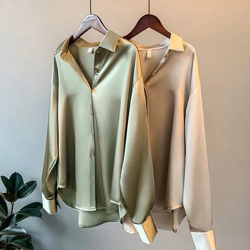 Roma | Elegante camicia di raso per donna