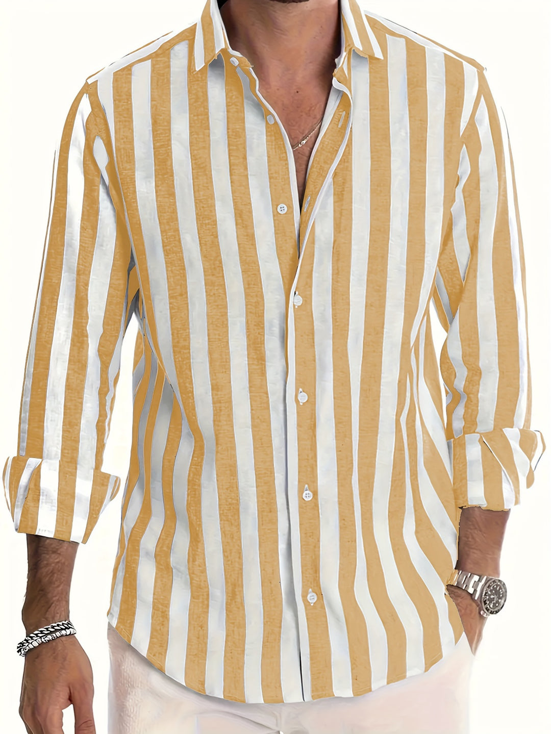 Variant image for Reynan | Stylisches Herren Langarm Sommerhemd für Herren-31