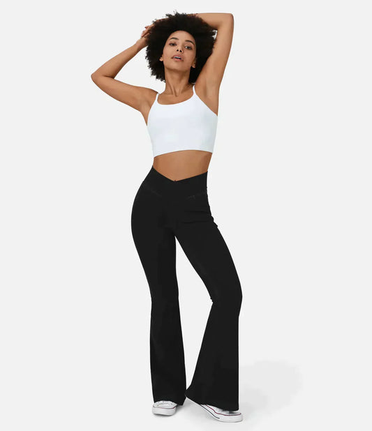 Beatrix | Hochtaillierte Retro-Flare-Hose für Damen