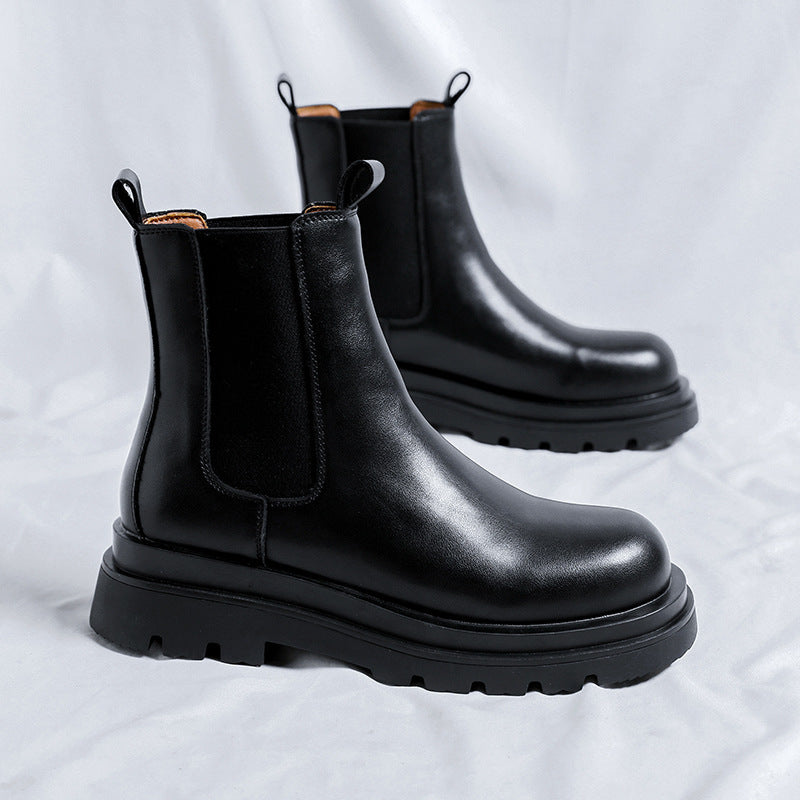 Schwarze Chelsea-Stiefel für Herren