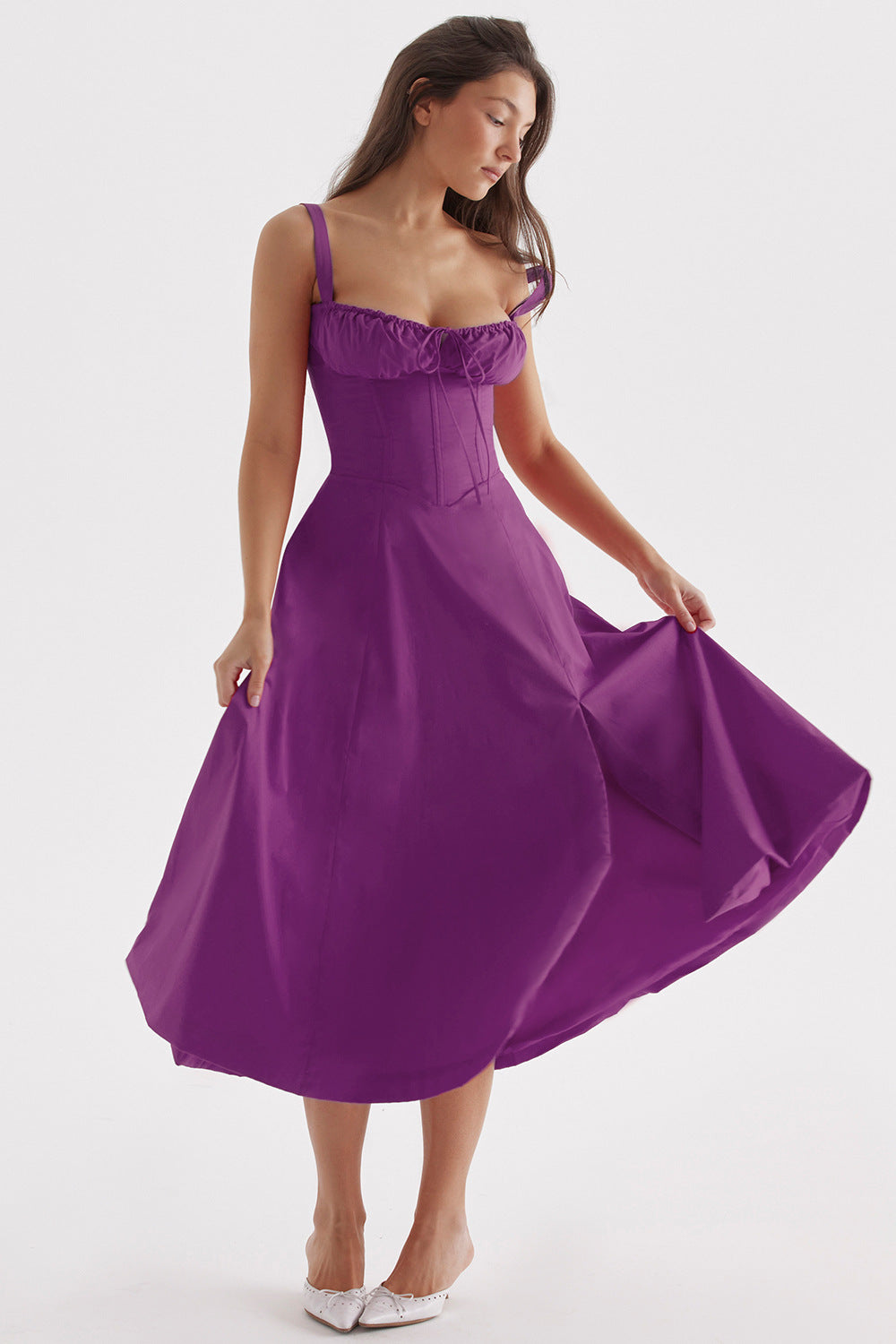 Variant image for Ella | Elegantes Damenkleid mit Faltenoberteil und taillierter Passform-37