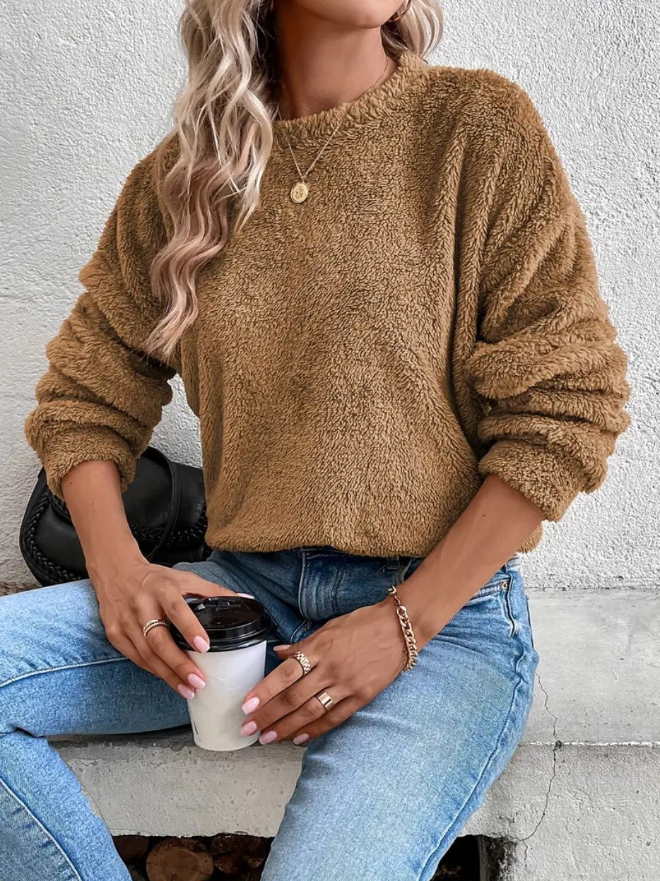 Teddy-Sweatshirt für Damen