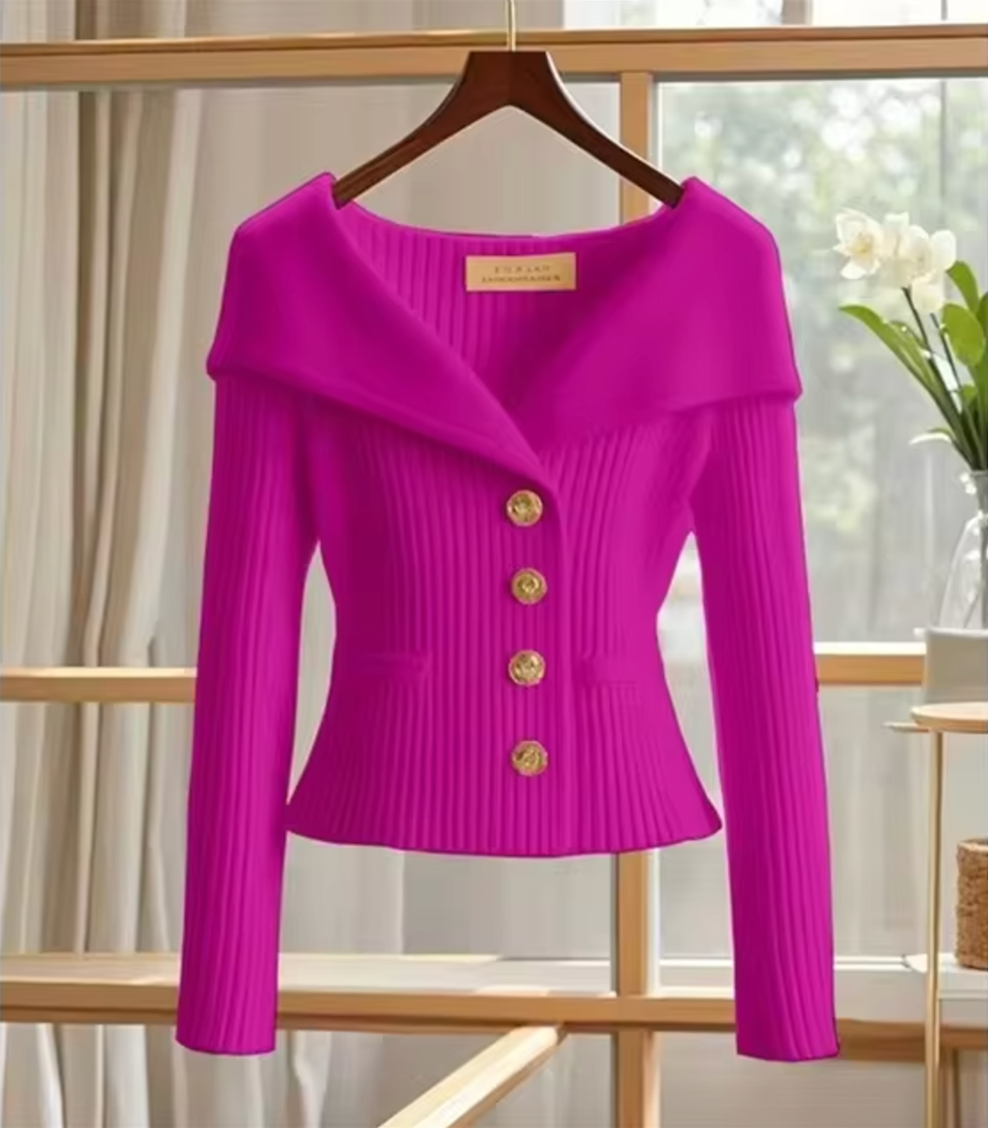 Variant image for Beatrix | Strickjacke Damen Kurz Cardigan für Übergangsjahre-41