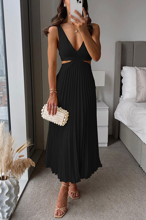 Variant image for Noah | Ärmelloses Maxi Kleid mit V-Ausschnitt für elegante Anlässe-6