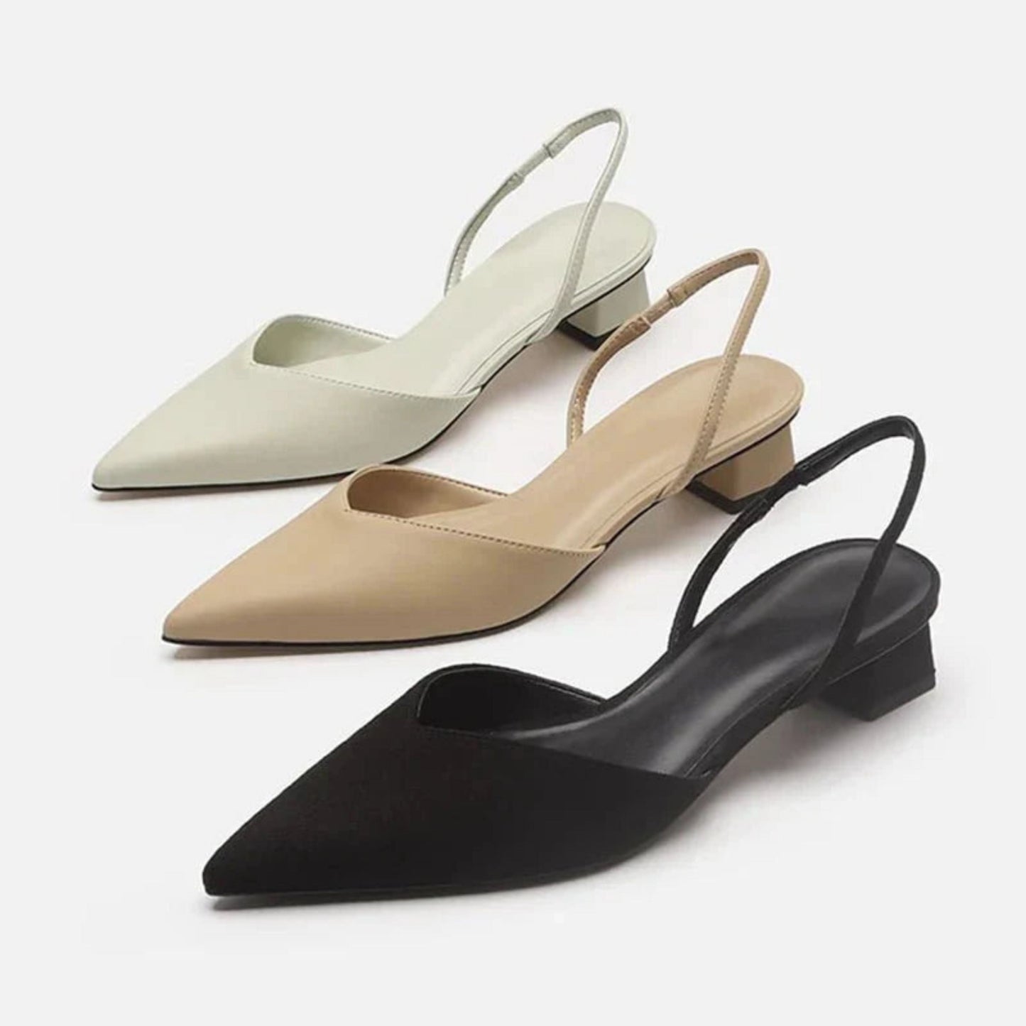 Elegante Slingback-Pumpen für Damen mit Spitzennase