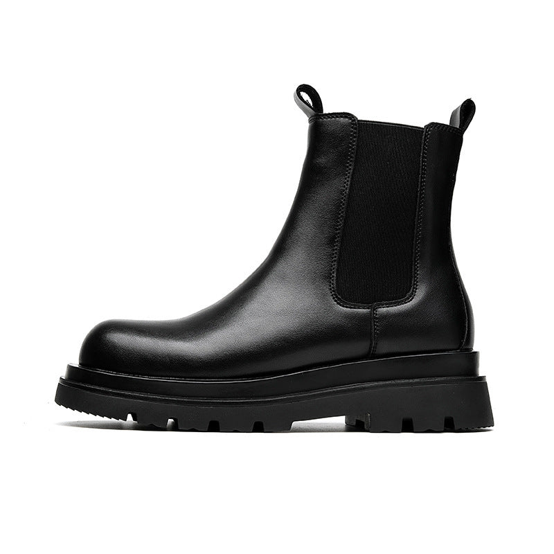 Schwarze Chelsea-Stiefel für Herren