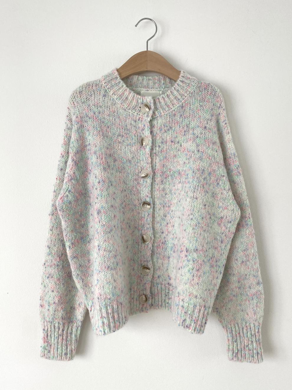 Heena | Eleganter Elfenbeinfarbener Cardigan für Frauen