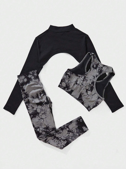 Beatrix | 3-piece Tie Dye Set for Women - Top, Shorts, Skirt
