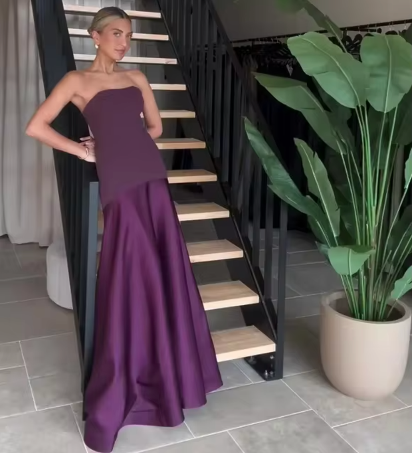Beatrix | Luxuriöses Maxikleid für Frauen im Patchwork-Design