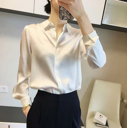 Paige | Elegante Bluse Damen aus Satin für Vielseitige Anlässe